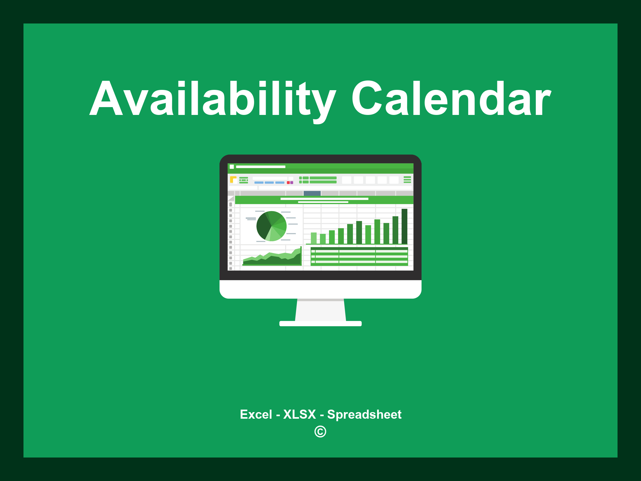 Availability Calendar Template Excel