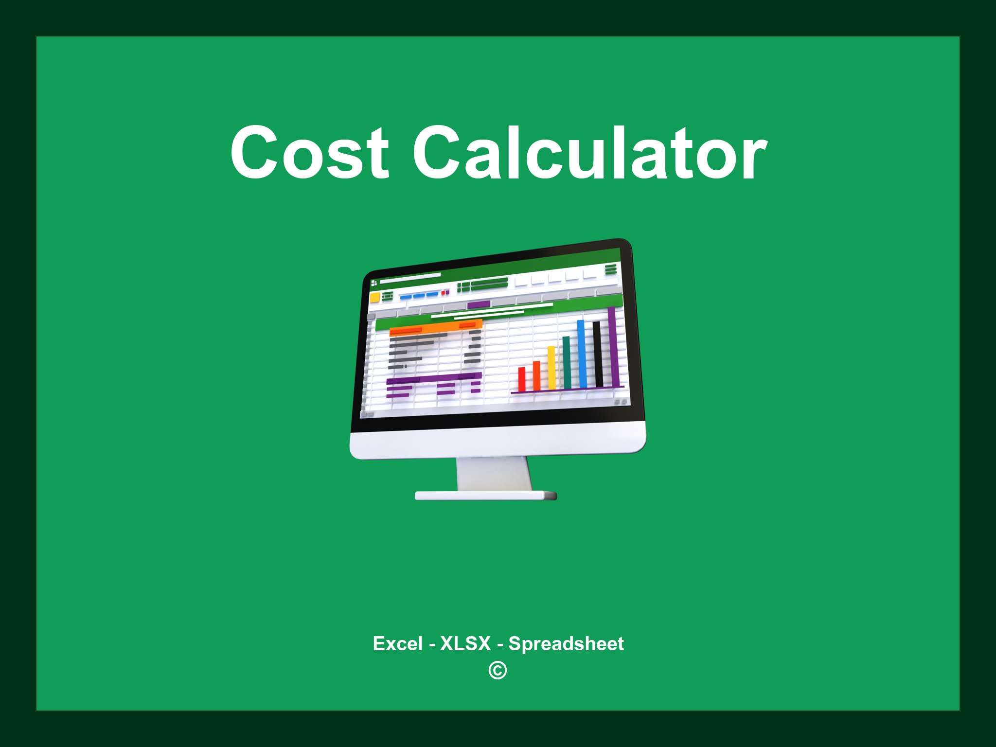 Cost Calculator Excel Template