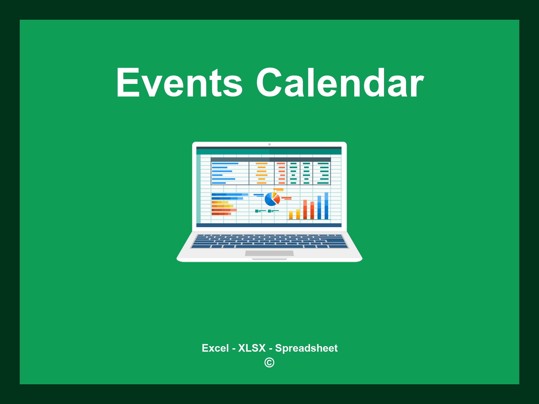 Events Calendar Template Excel