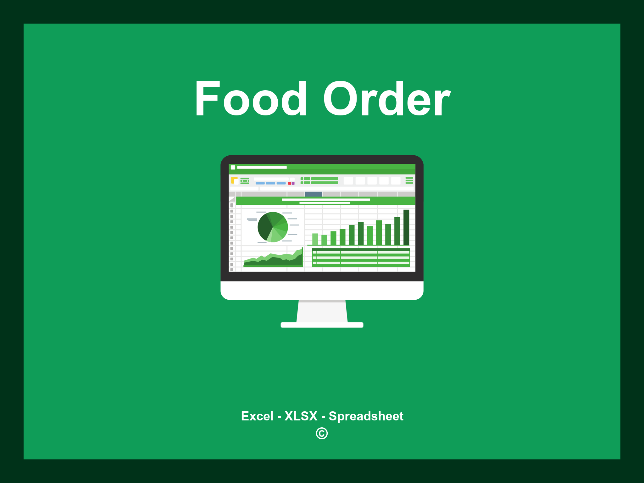 Food Order Template Excel
