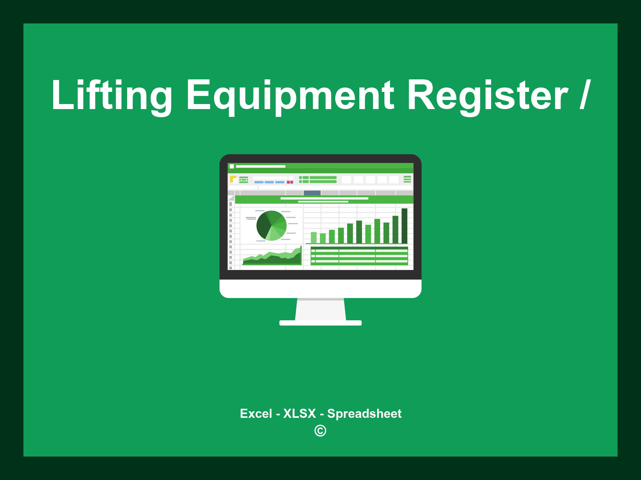 Lifting Equipment Register Template / Excel