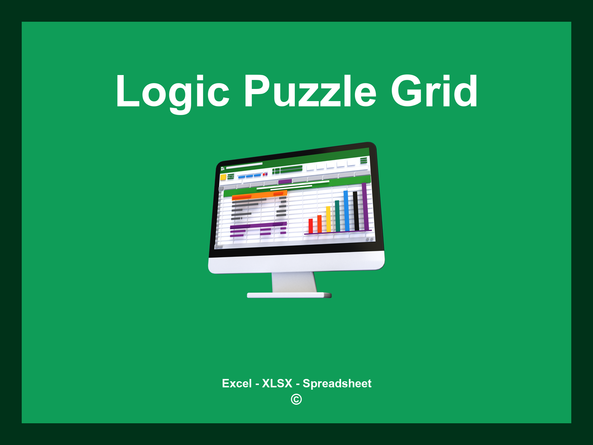 Logic Puzzle Grid Template Excel