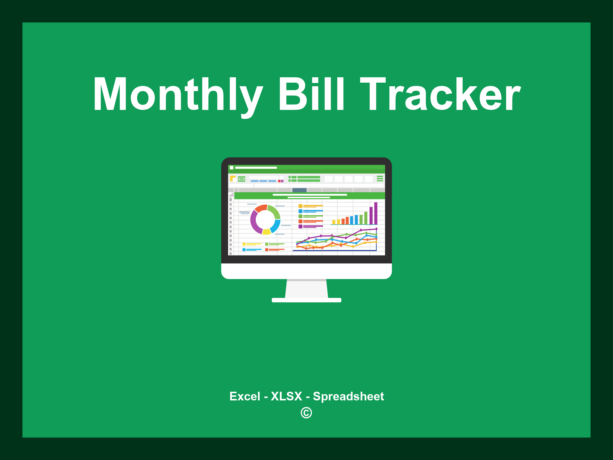 Monthly Bill Tracker Template Excel