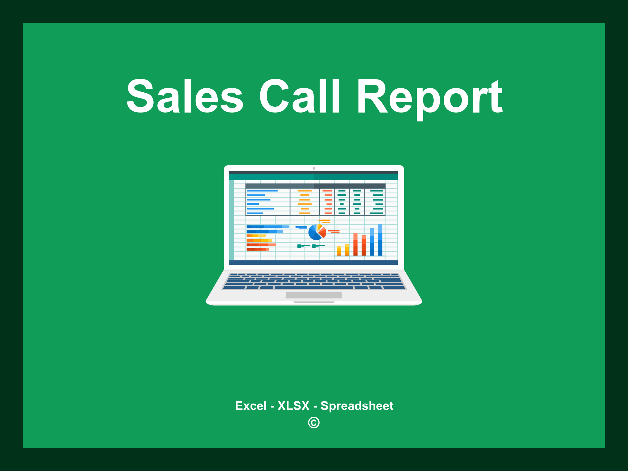 Sales Call Report Template Excel