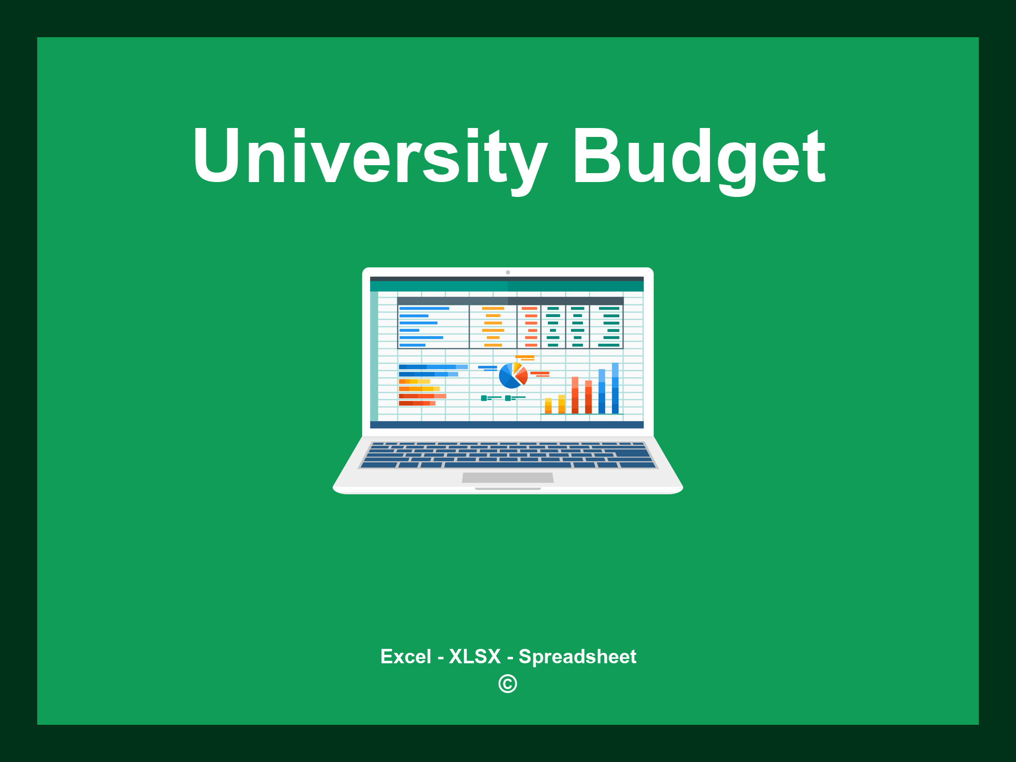 University Budget Template Excel