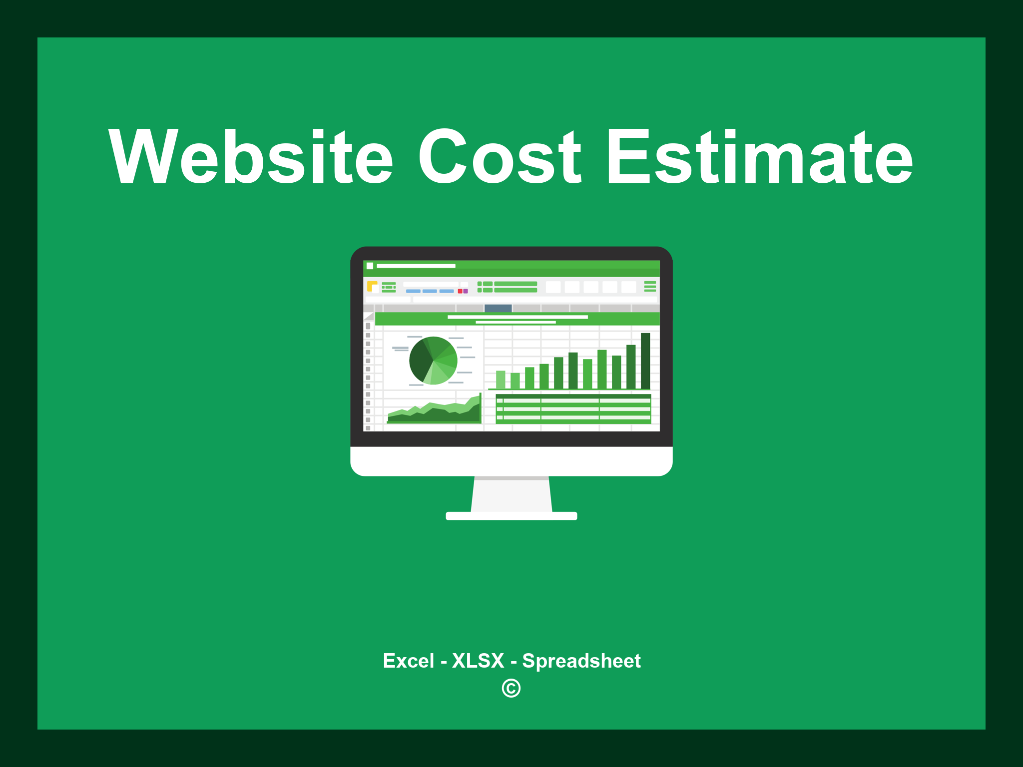 Website Cost Estimate Template Excel